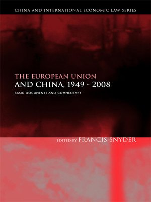 cover image of The European Union and China, 1949-2008